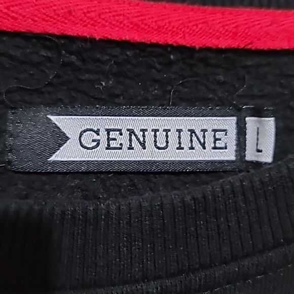 Genuine Bart Simpson Black Graphic Men's Sweatshirt Size Large - Picture 8 of 9